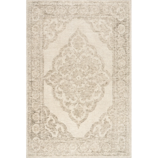 Padma Lakshimi Istanbul Hand-Tufted Ornate Border Wool-Blend Rug - Regal Rugs