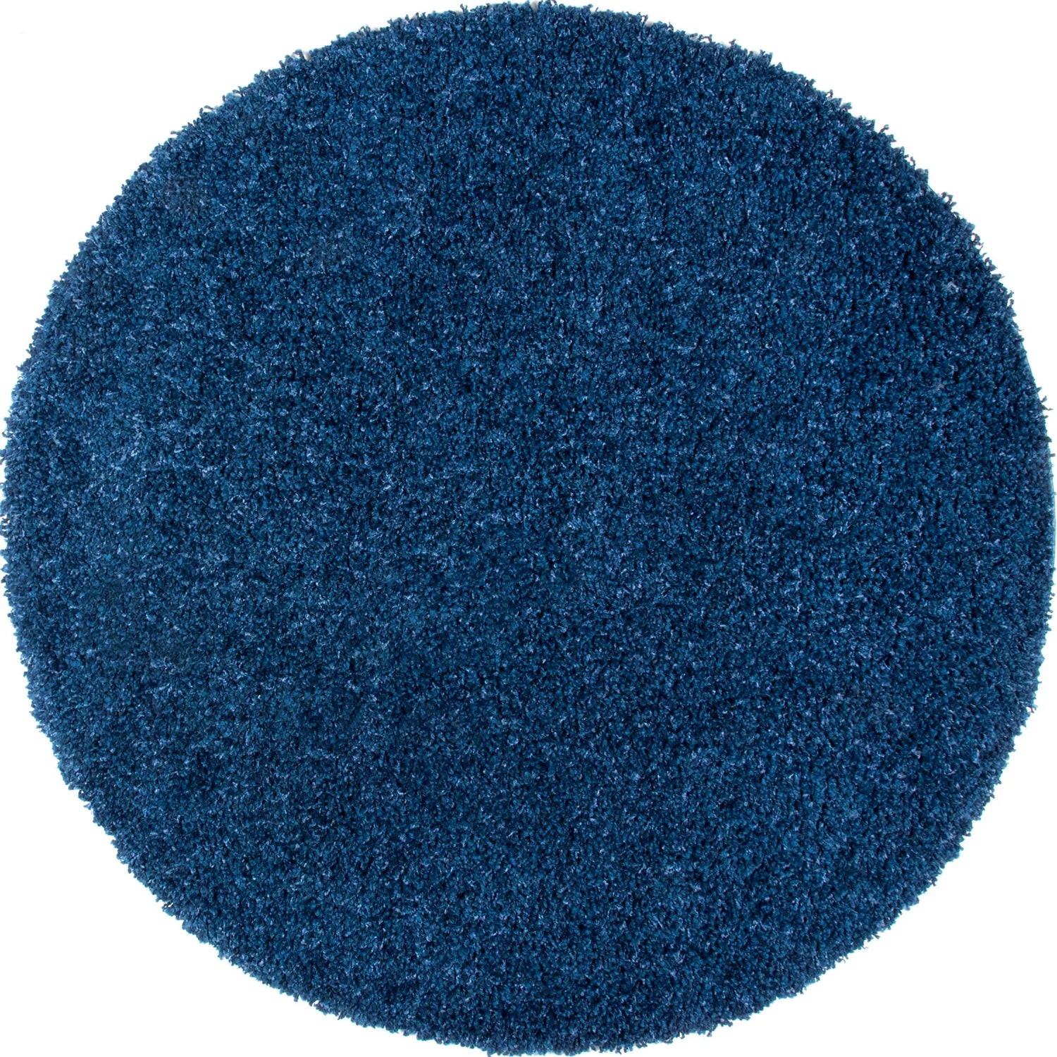 Venice Plush Solid Shaggy Rug (Round) - Regal Rugs