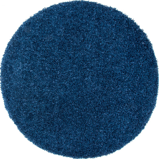 Venice Plush Solid Shaggy Rug (Round) - Regal Rugs