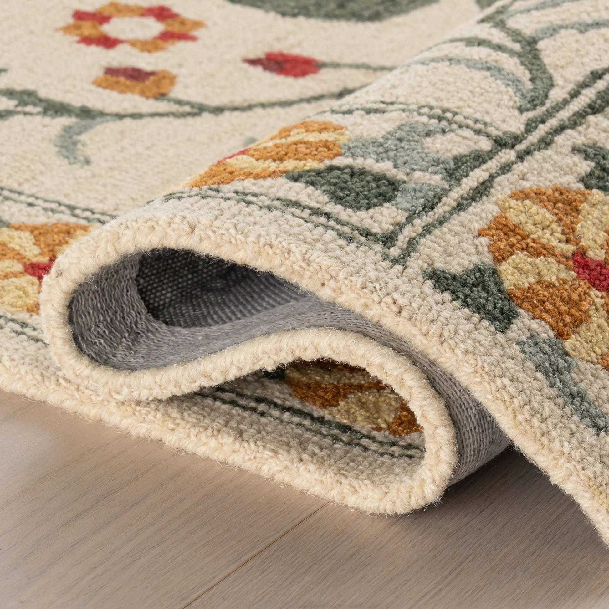 Padma Lakshimi Shangrila Folk Floral Wool Rug - Regal Rugs