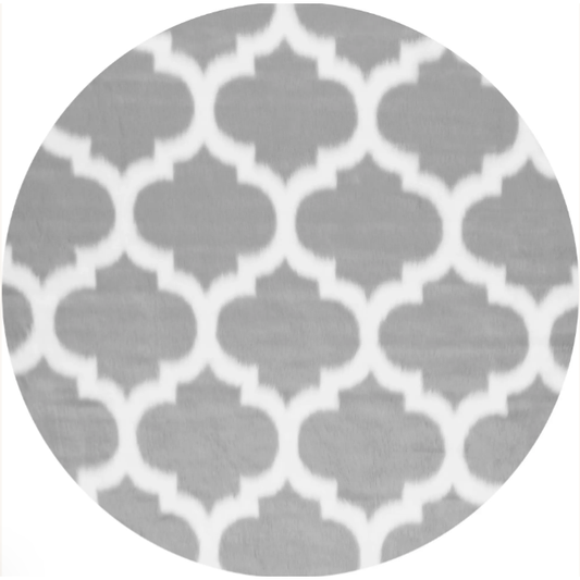 Serenity Faux Sheepskin Trellis Rug (Round) - Regal Rugs
