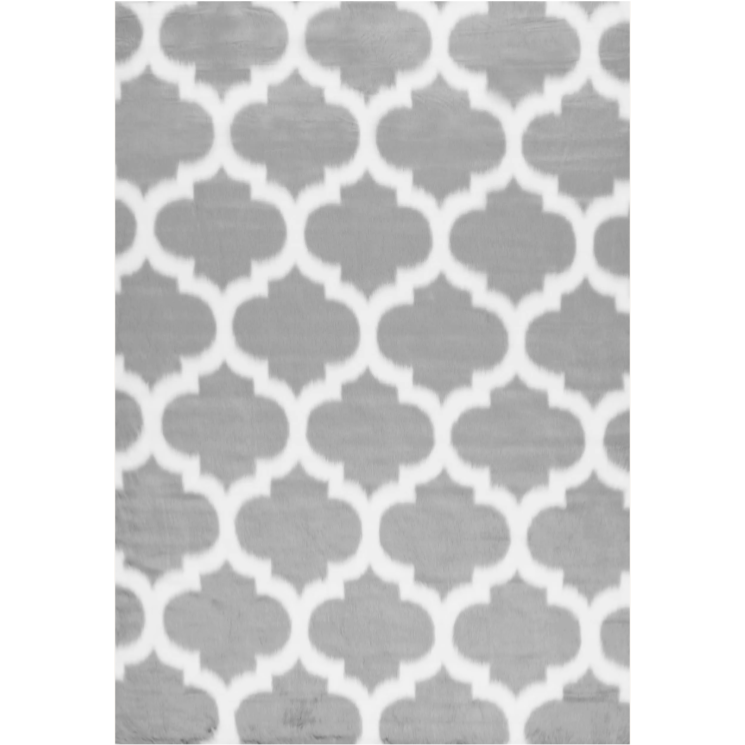 Serenity Faux Sheepskin Trellis Rug - Regal Rugs