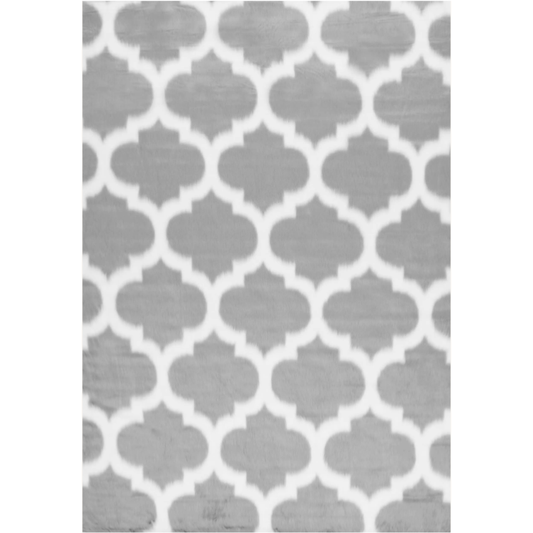 Serenity Faux Sheepskin Trellis Rug - Regal Rugs