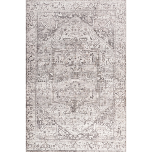 Rain Haven Atrium Medallion Spill Proof Washable Rug - Regal Rugs